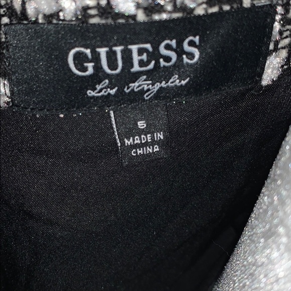 Guess Black and White Fitted Dress w/Zip Back - Picture 11 of 11